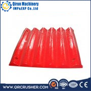 Removal of elbow plate of jaw crusher