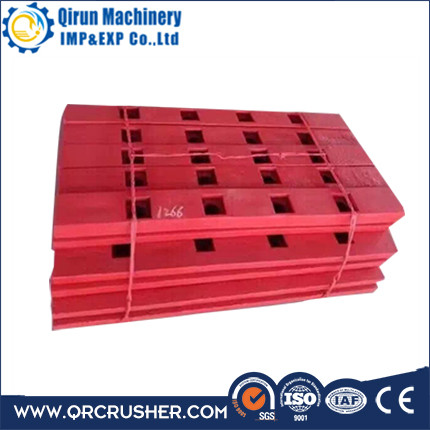 High Quality Manganese steel Crusher fixed and movable jaw p